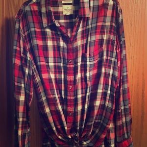 Button down tied shirt